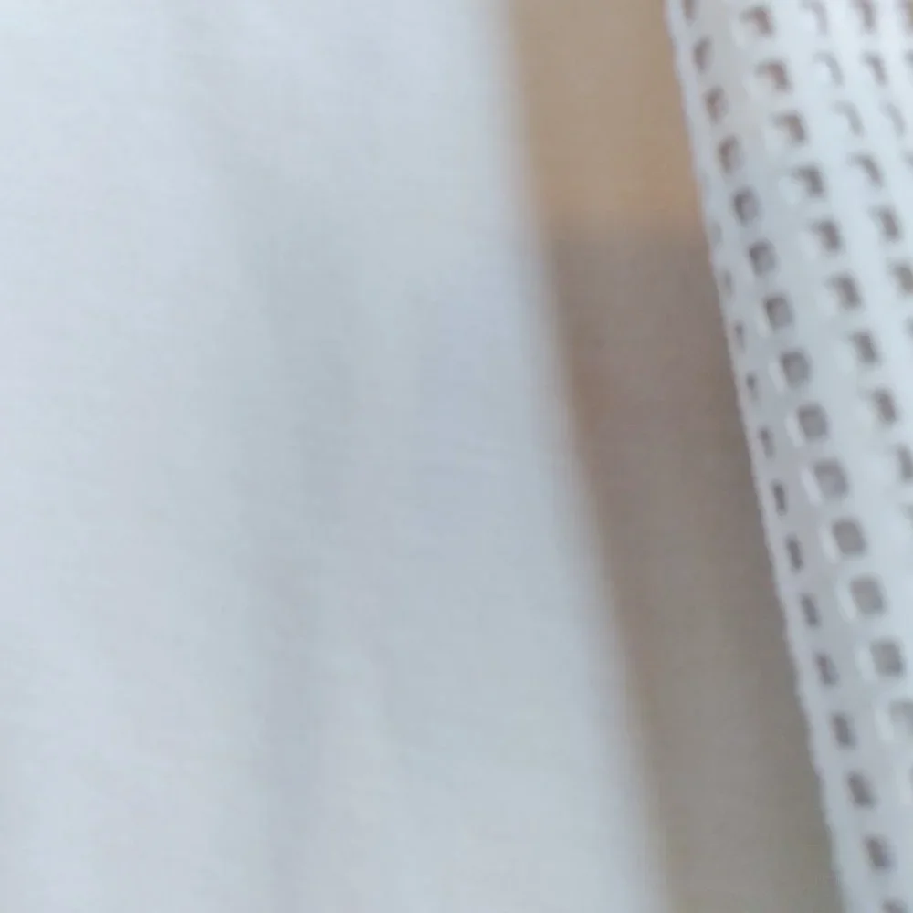 Chico's White Laser Cut Moto Jacket Blazer Size 12 Asymmetrical Geometric design - Picture 10 of 16